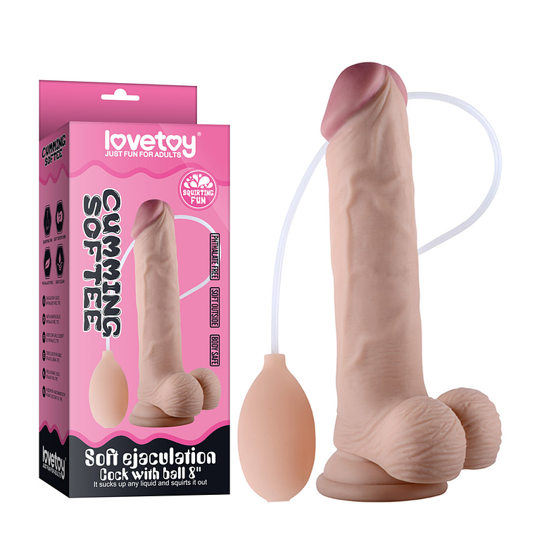Dildo Eyaculador Cumming Softee 20 cm 1