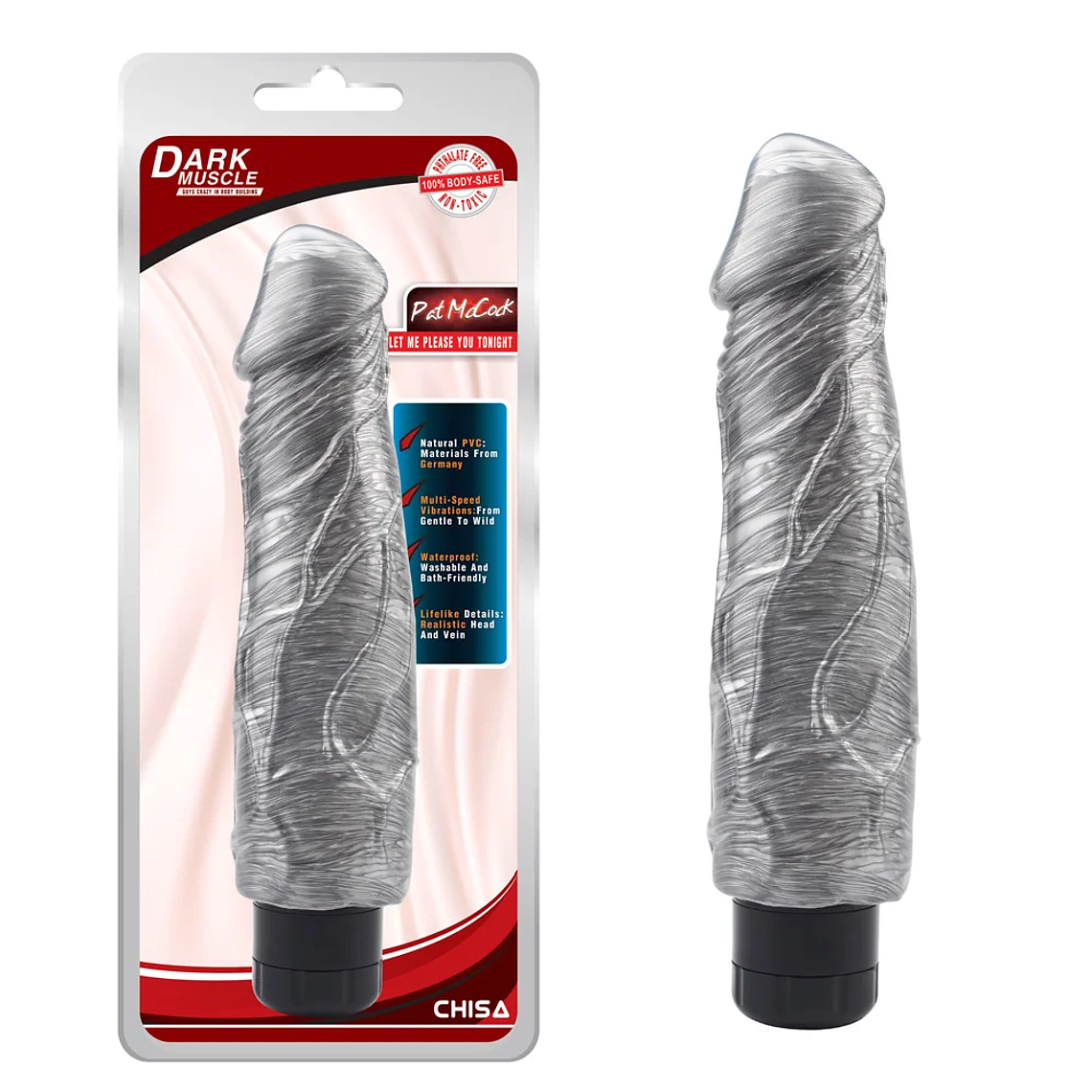 Dildo vibrador Dark muscle 1