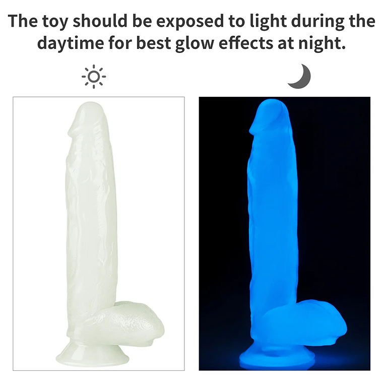 Dildo luminiscente Lumino 20,5cm LOVETOY 3