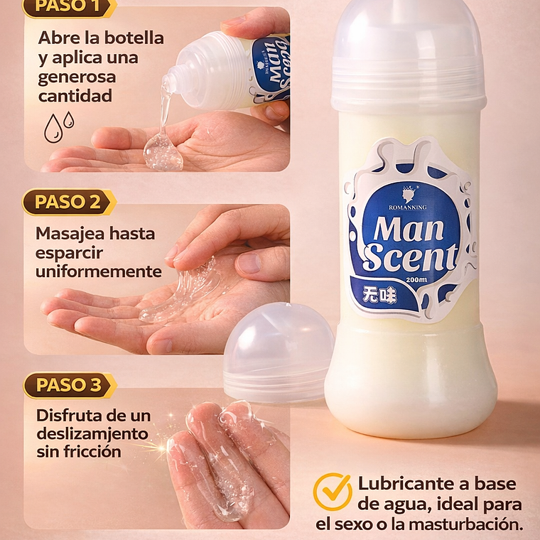 Lubricante Imitación Semen Man Scent 200ml  4