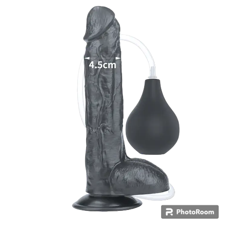 Dildo Eyaculador Squirt Extreme 25cm (Negro) 2