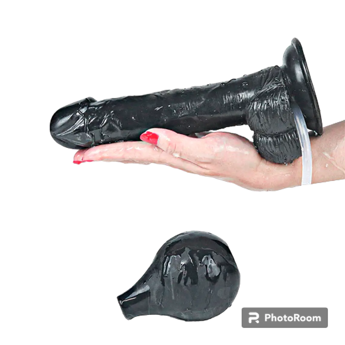 Dildo Eyaculador Squirt Extreme 25cm (Negro) 3