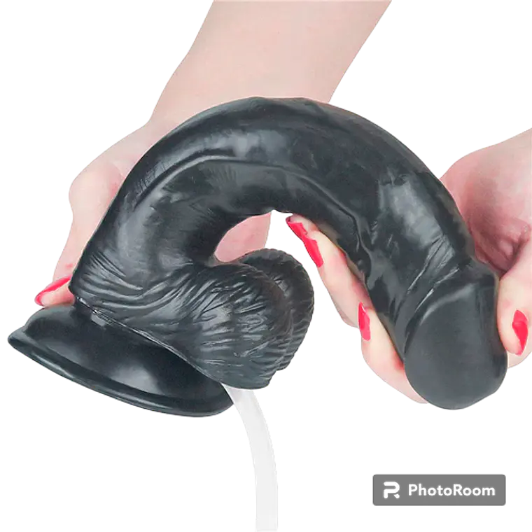 Dildo Eyaculador Squirt Extreme 25cm (Negro) 4