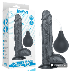 Dildo Eyaculador Squirt Extreme 25cm (Negro)