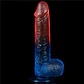 Dildo bicolor con ventosa Lovetoy Dazzle Studs 9