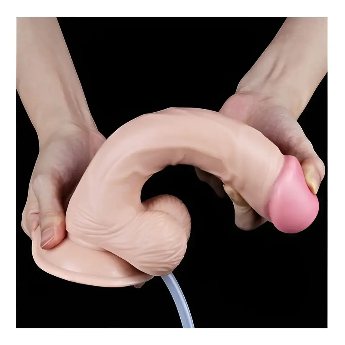 Dildo Eyacula Realista Bota Liquido Pene Consolador Venas 9