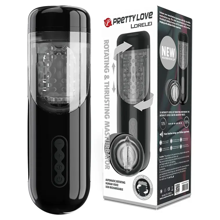 Masturbador masculino Automatico con Voz y Rotación 1