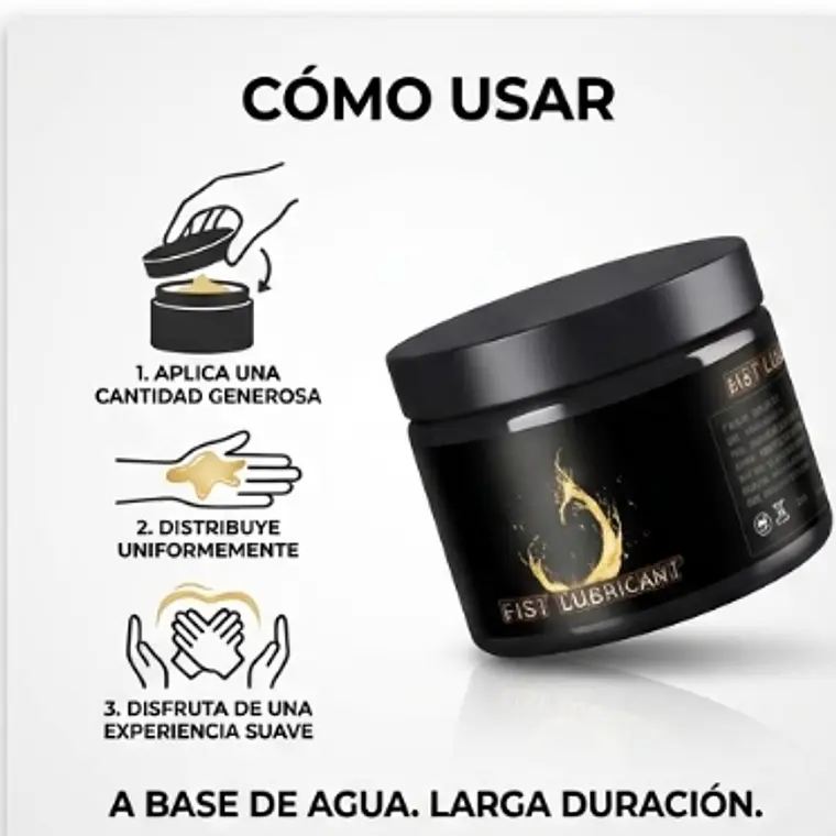 Lubricante anal con Efecto calmante para Fisting (150ml) 3