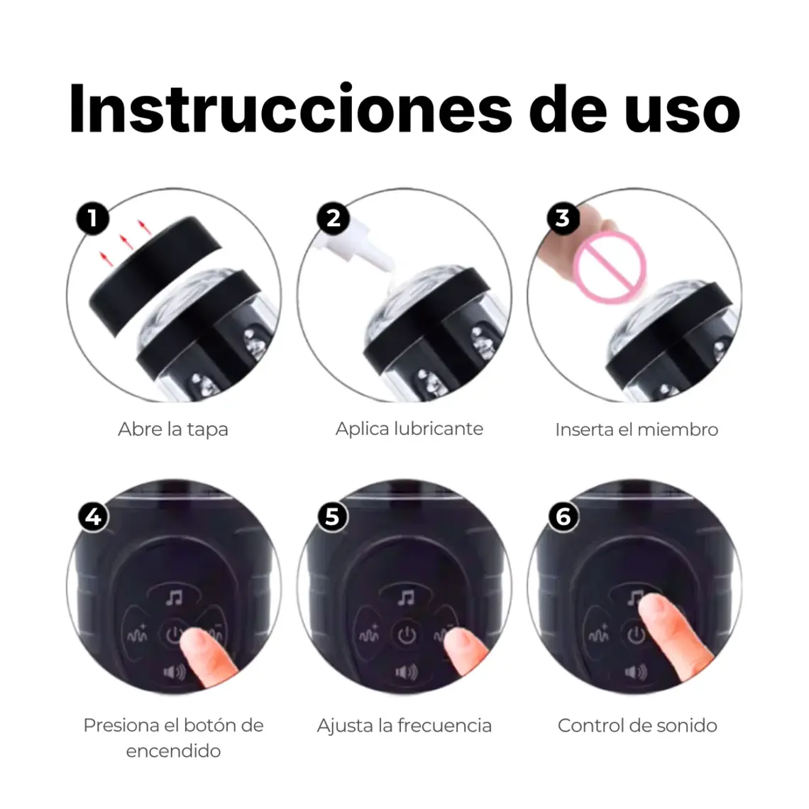 Masturbador Automático Giratorio con voz 3