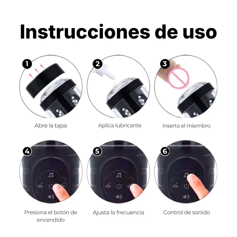 Masturbador Automático Giratorio con voz 3