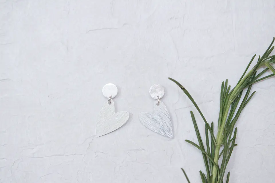 Aros Corazón Silver 1