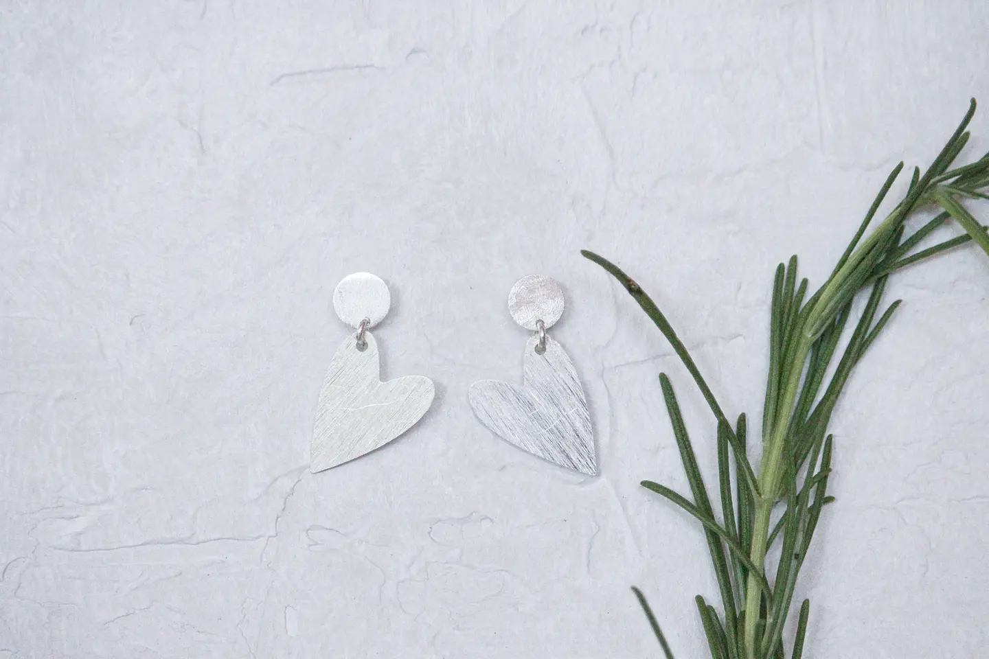 Aros Corazón Silver 2