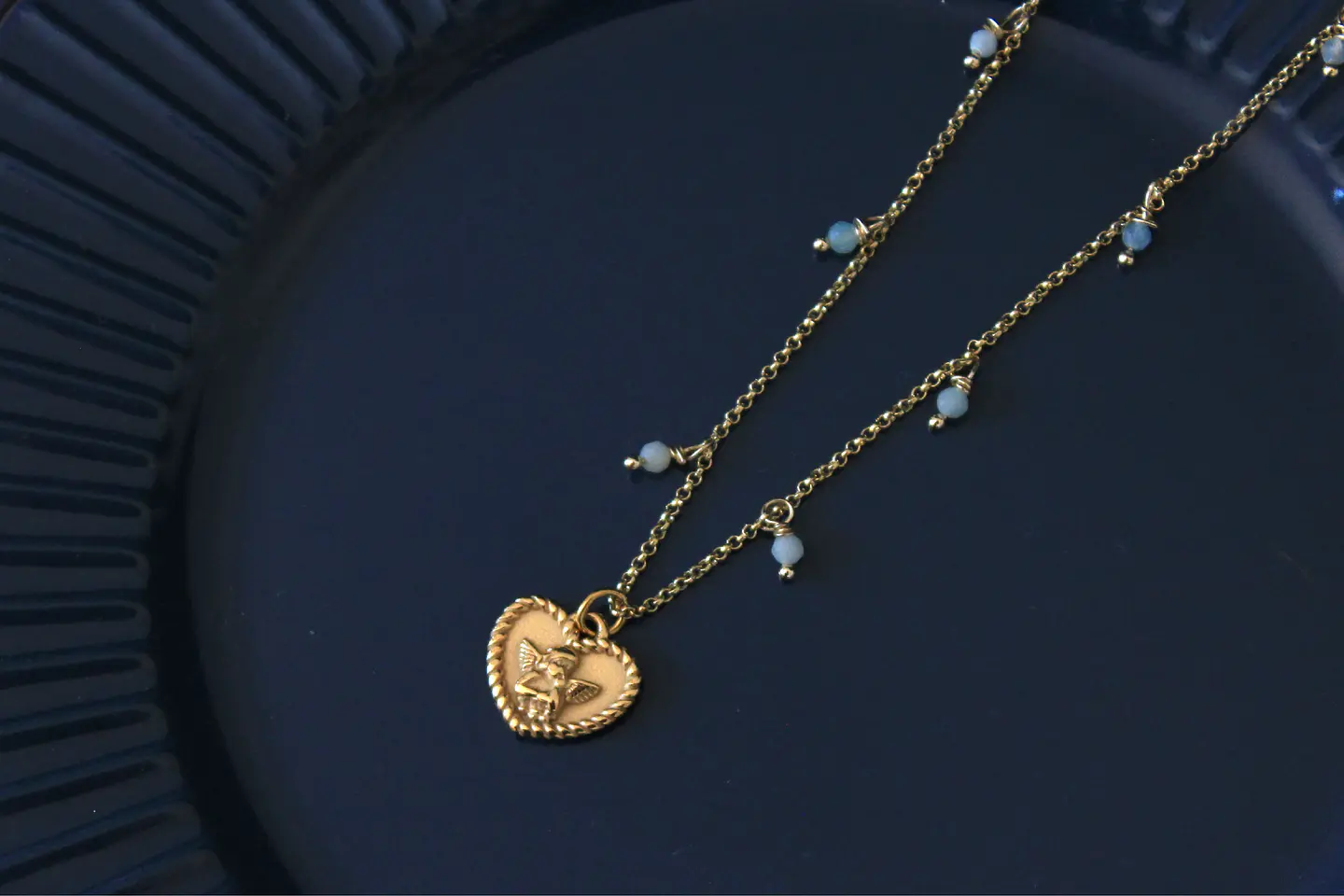 Collar Querubín aguamarina 1