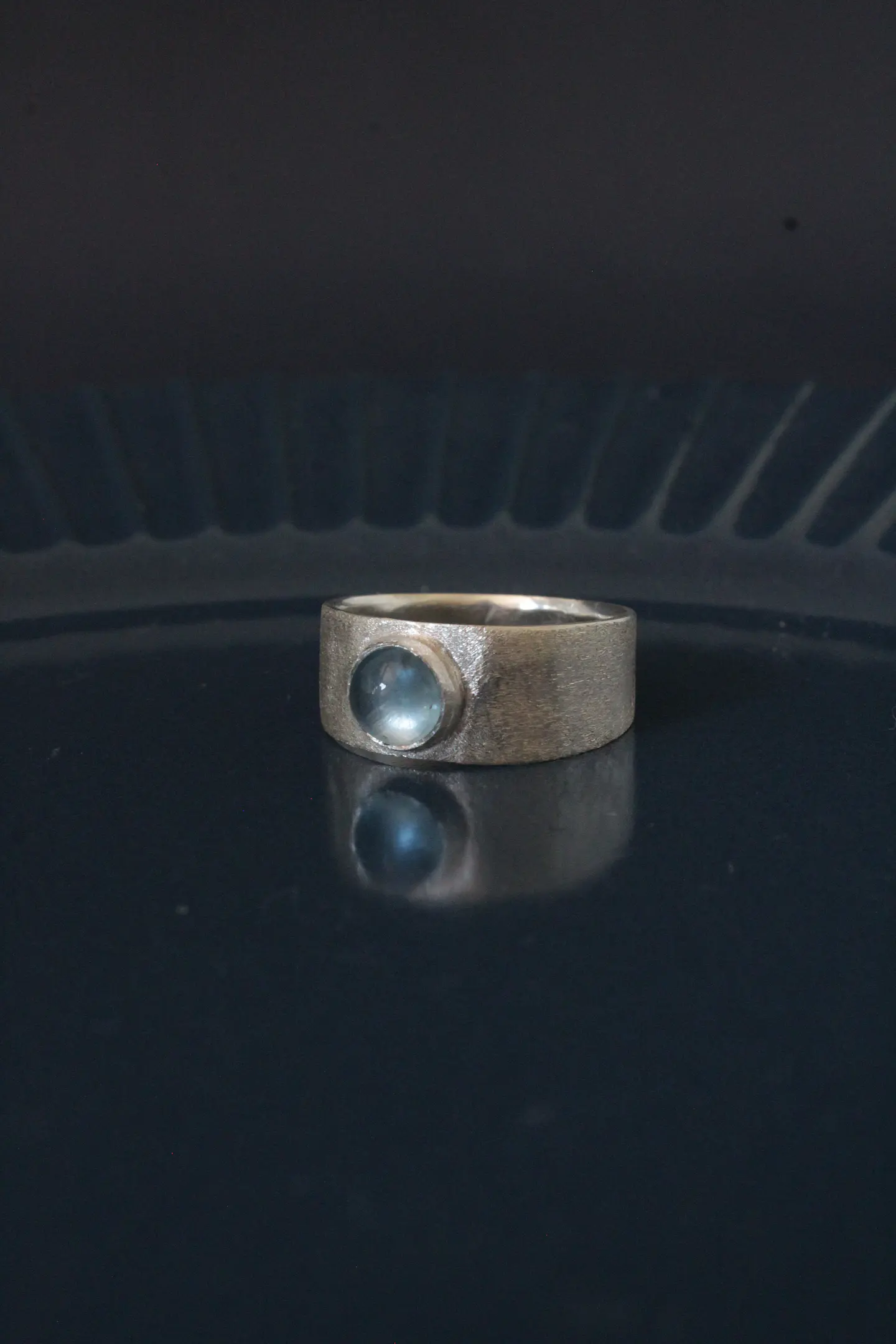 Anillo Aguamarina mate 3