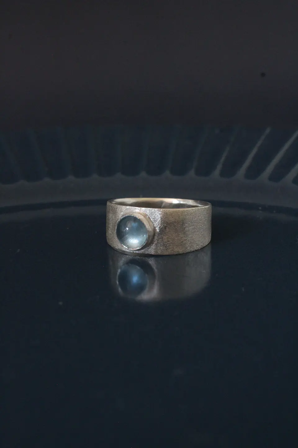 Anillo Aguamarina mate 3