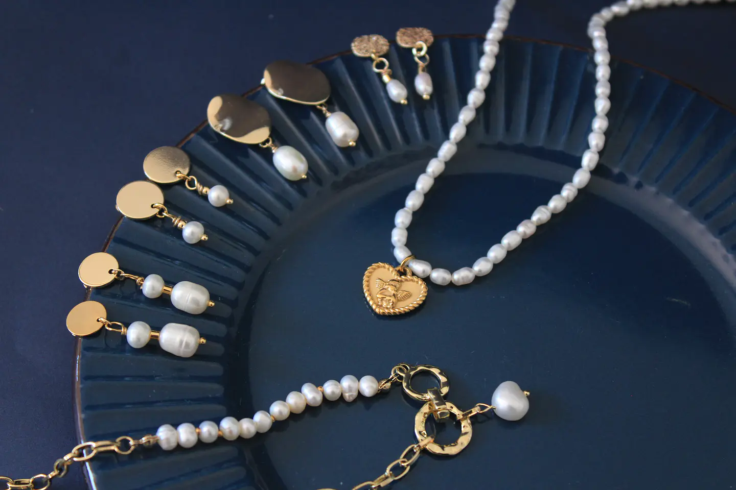 Aros enchapados en oro