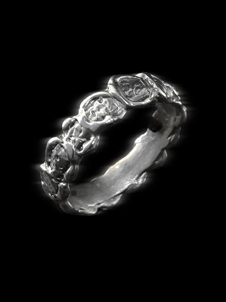 Anillo Monedas de Plata M 1