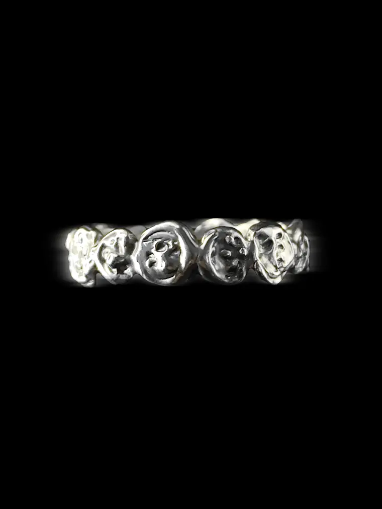 Anillo Monedas de Plata M 4