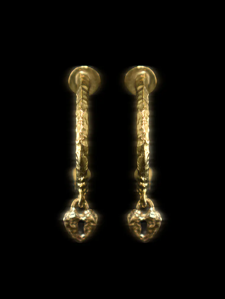 Aros Charm Corazón 2