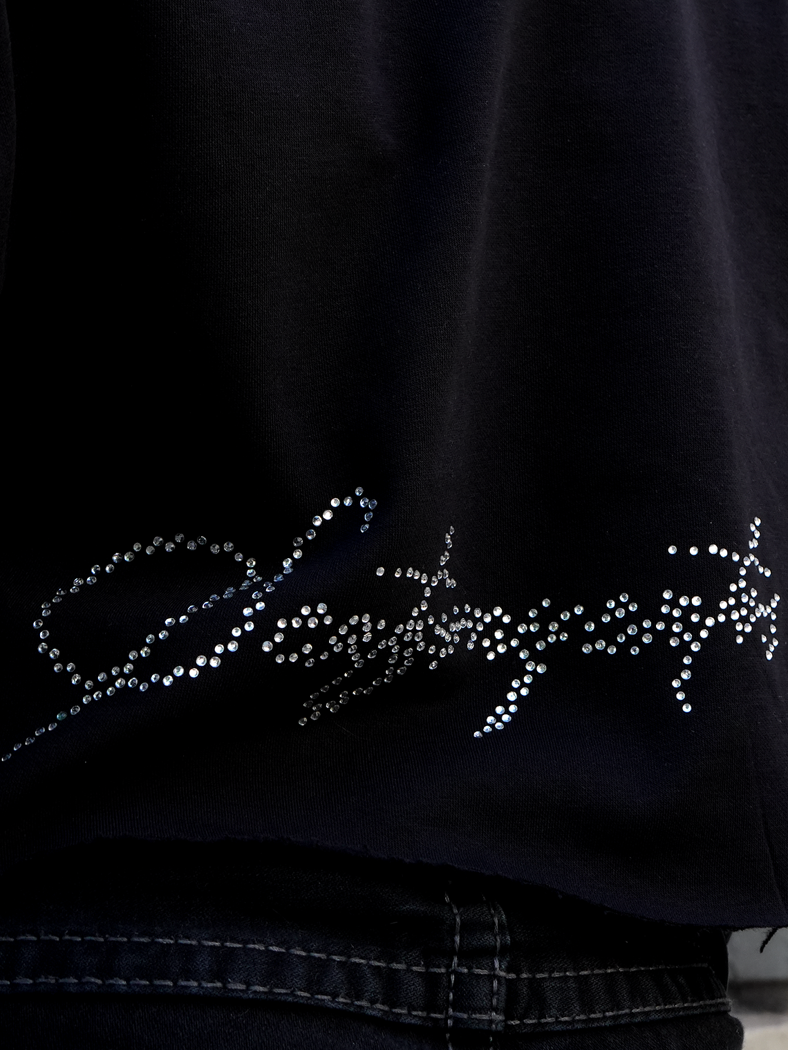 Crystals Crop Hoodie 2