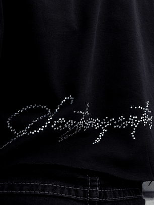 Crystals Crop Hoodie