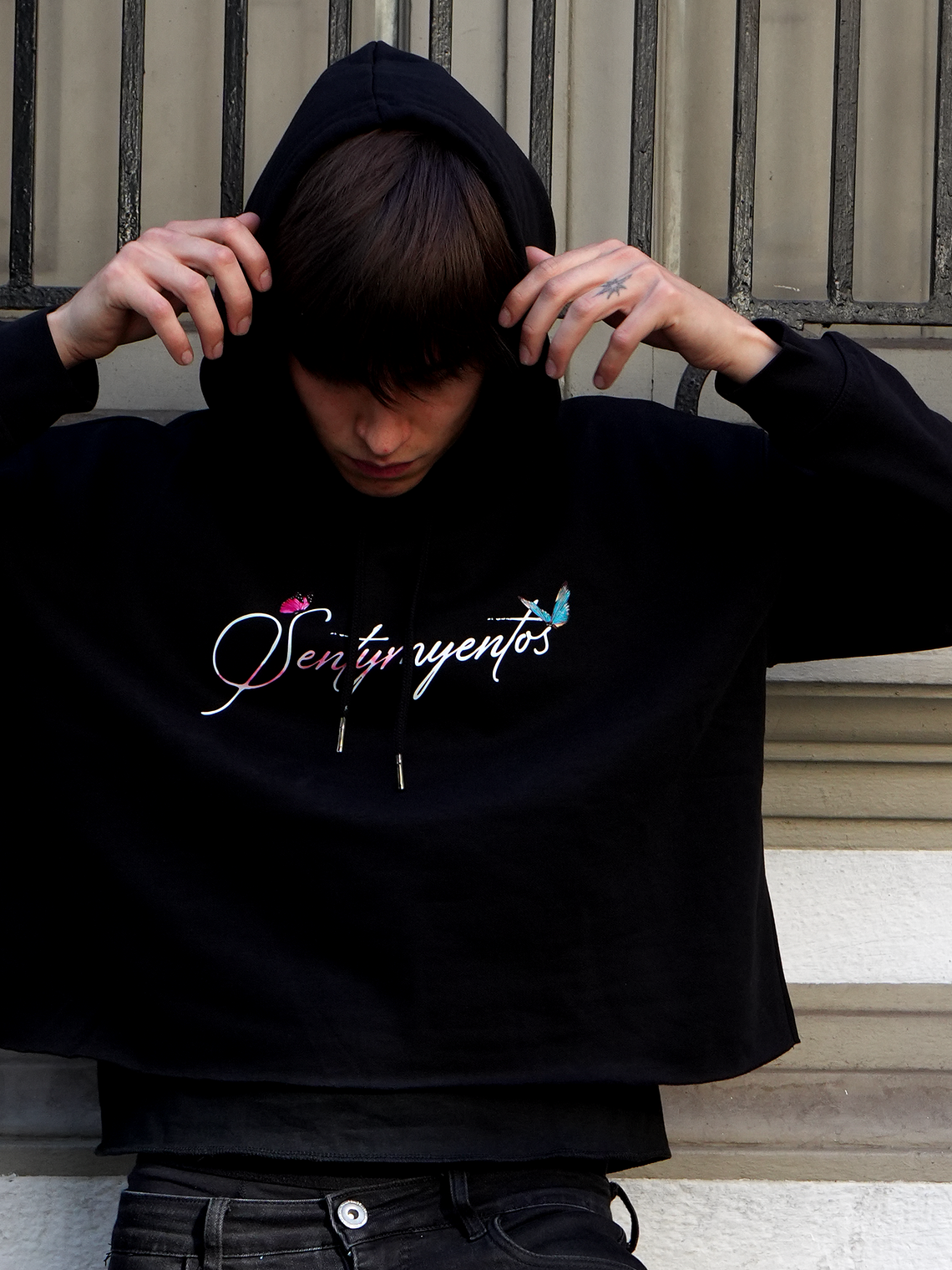Butterflyes Crop Hoodie 1