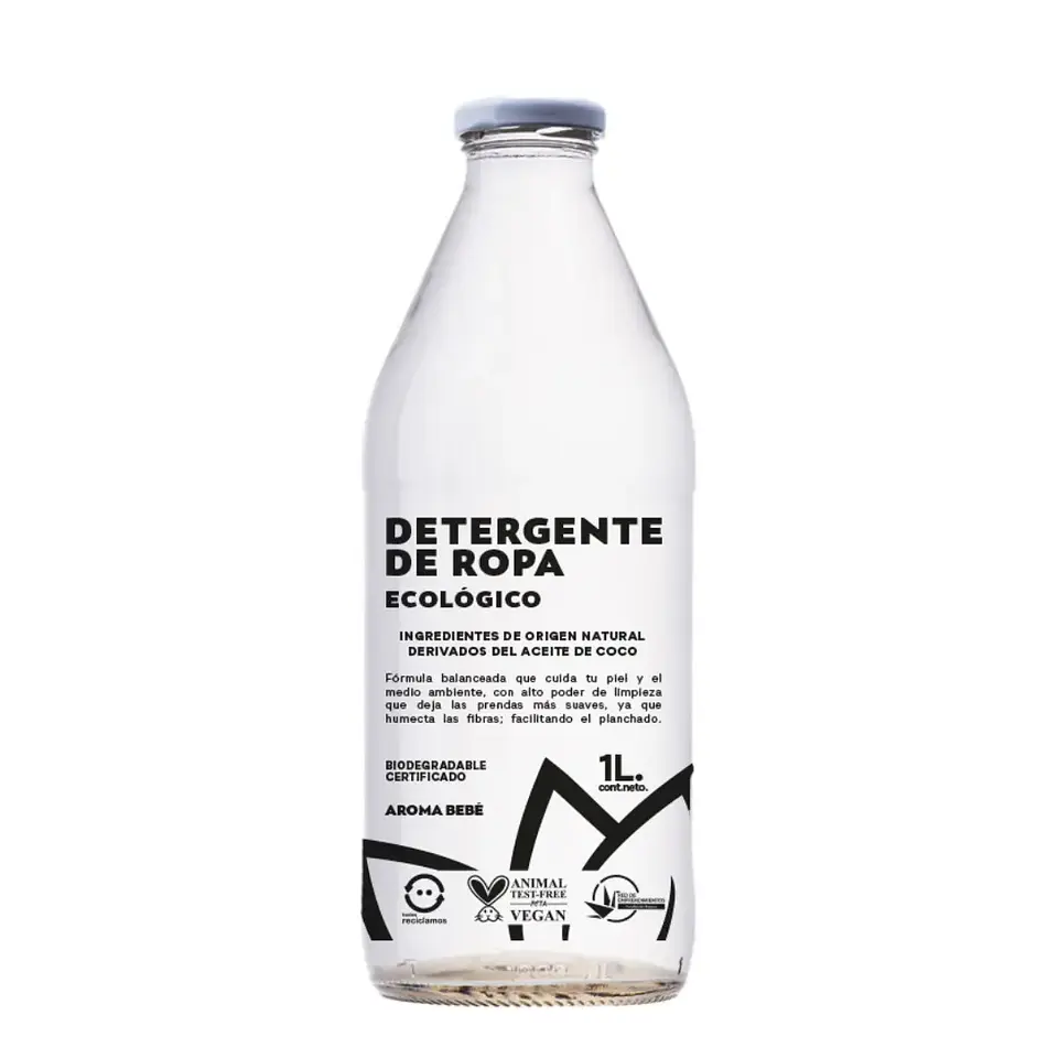 PACK 3 UNI DETERGENTE BOTELLA DE VIDRIO  2