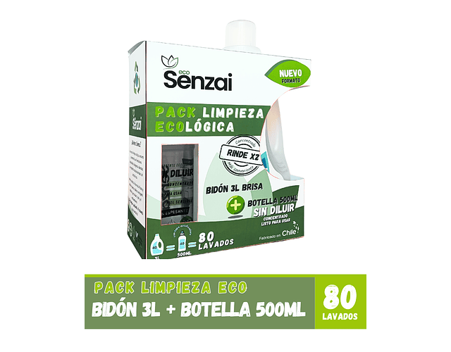 PACK DETERGENTE 3L + 500ML