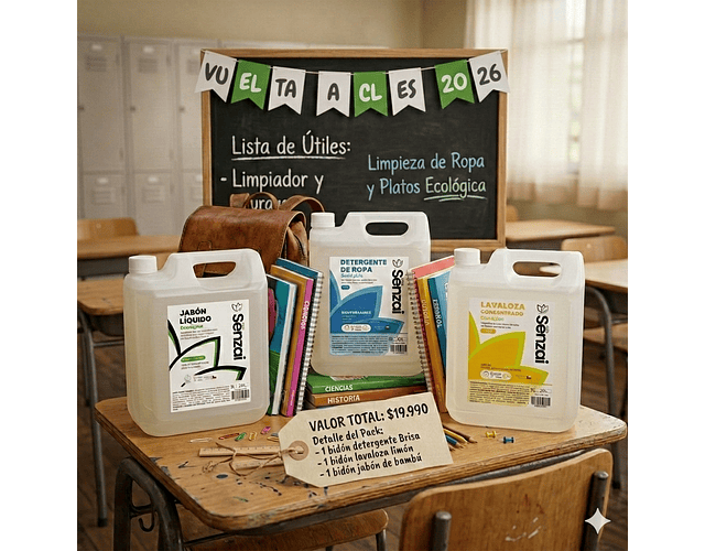 PACK VUELTA A CLASES | 3 RECARGA 5 LT