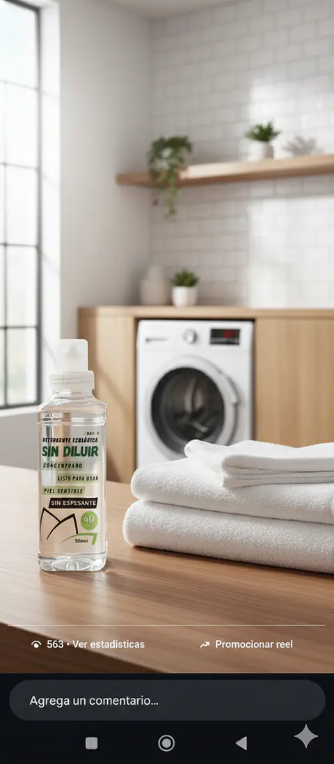 DETERGENTE ECOLÓGICO SIN DILUIR