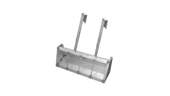 Comedouro Inox com apoios 1