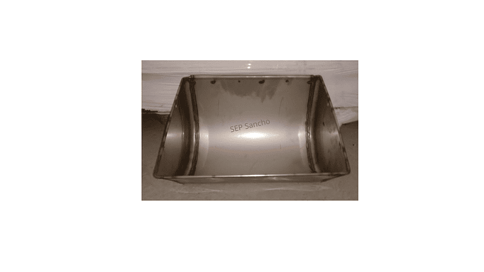 Comedouro Estampado Fundo - Inox 1