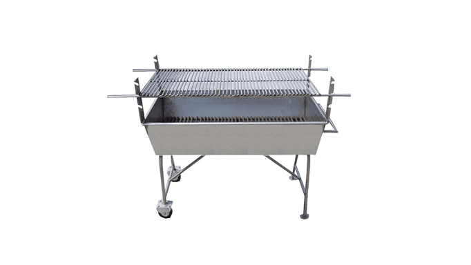 Assador com grelha inox 1