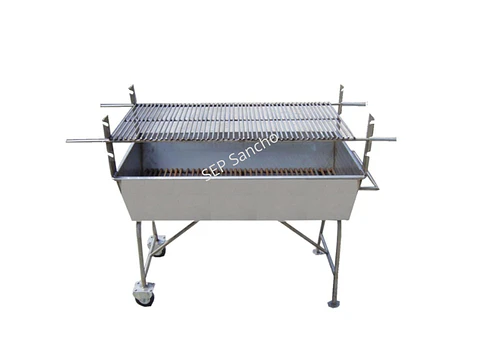 Assadeira em inox com grelha