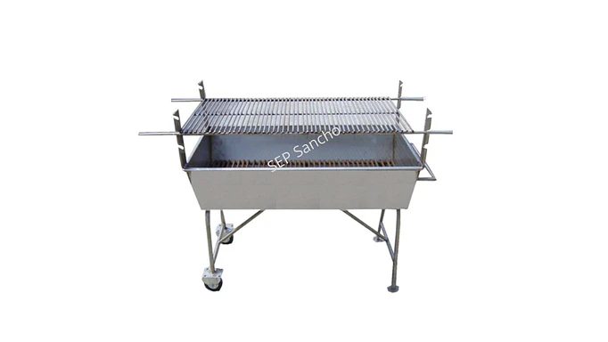 Assadeira em inox com grelha 1