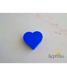 Cajita + Marcadores Corazón - Azul
