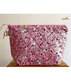 Estuche Simple - Snoopy Rosa