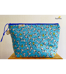 Estuche Simple - Snoopy Celeste