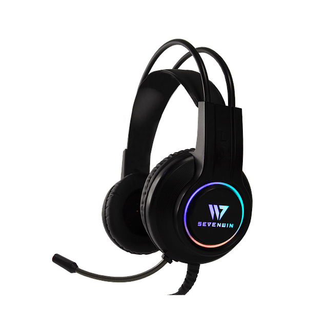 Audífonos Gamer SEVENWIN CROW SENSE BLACK