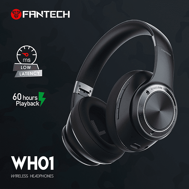 Audífonos Gamer FANTECH WH01 WIRELESS