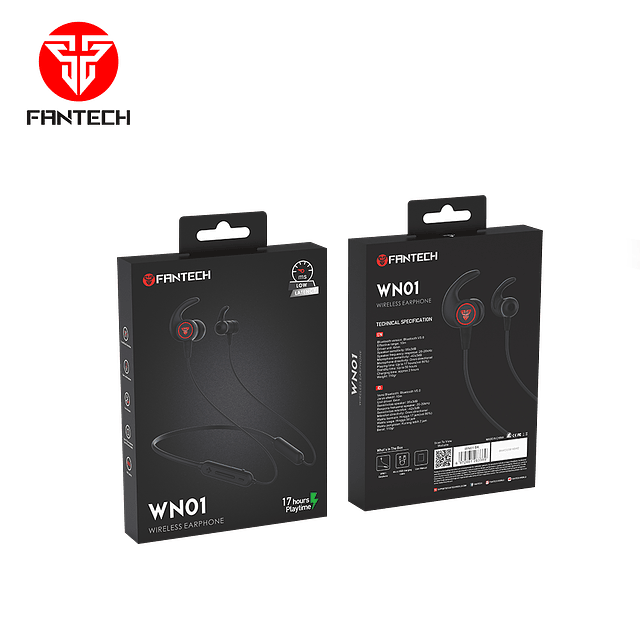 Audífonos Gamer FANTECH WN01 WIRELESS BLACK EDITION                                                        