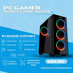PC GAMER R5 3500 + RX 550 2GB