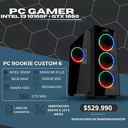 PC GAMER I3 10105F + GTX 1650 4GB