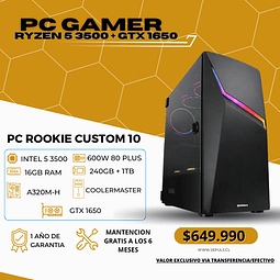 PC GAMER R5 3500 + GTX 1650 4GB