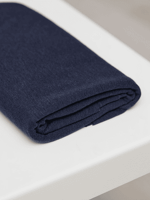 Meet Milk Blueberry Fine Rib Jersey