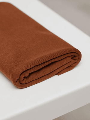 Meet Milk Pecan Fine Rib Jersey