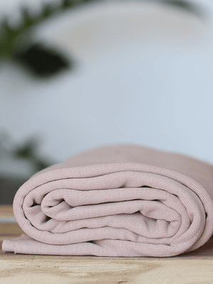 Meet Milk Powder Pink Fine Rib Jersey