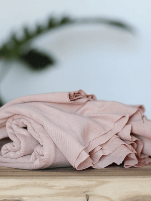 Meet Milk Powder Pink Fine Rib Jersey