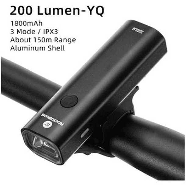 Luz Rockbross delantera YQ-QD 200LM 2