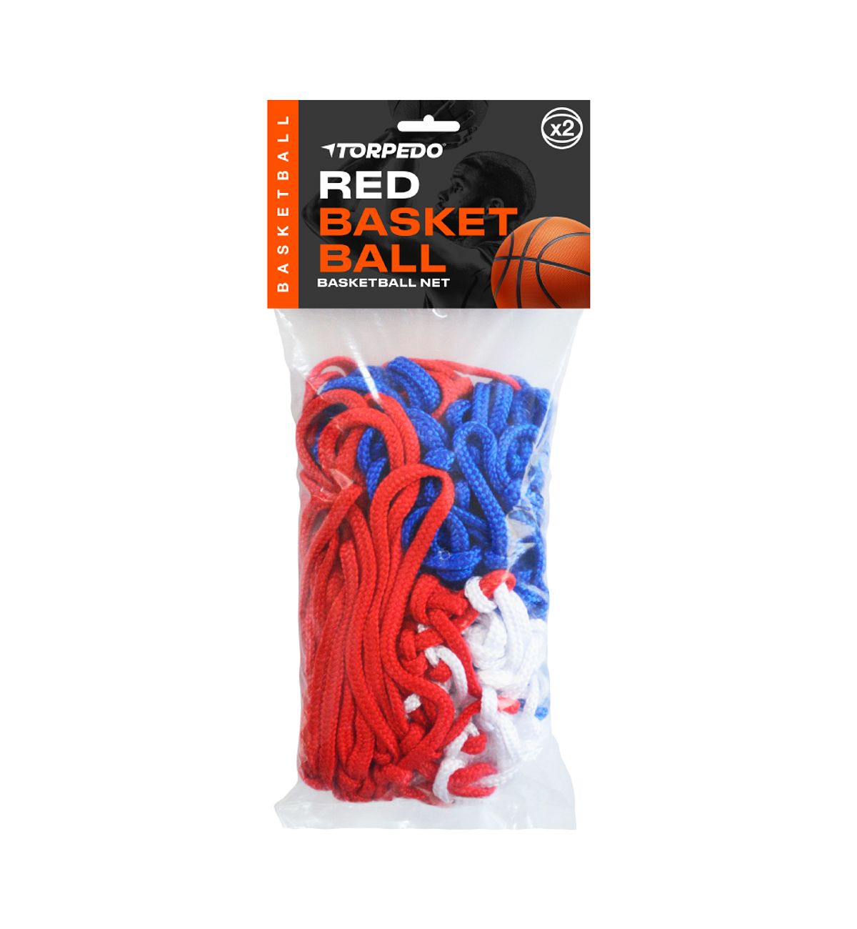 RED BASKET TORPEDO PROFESIONAL TRICOLOR 53 CM